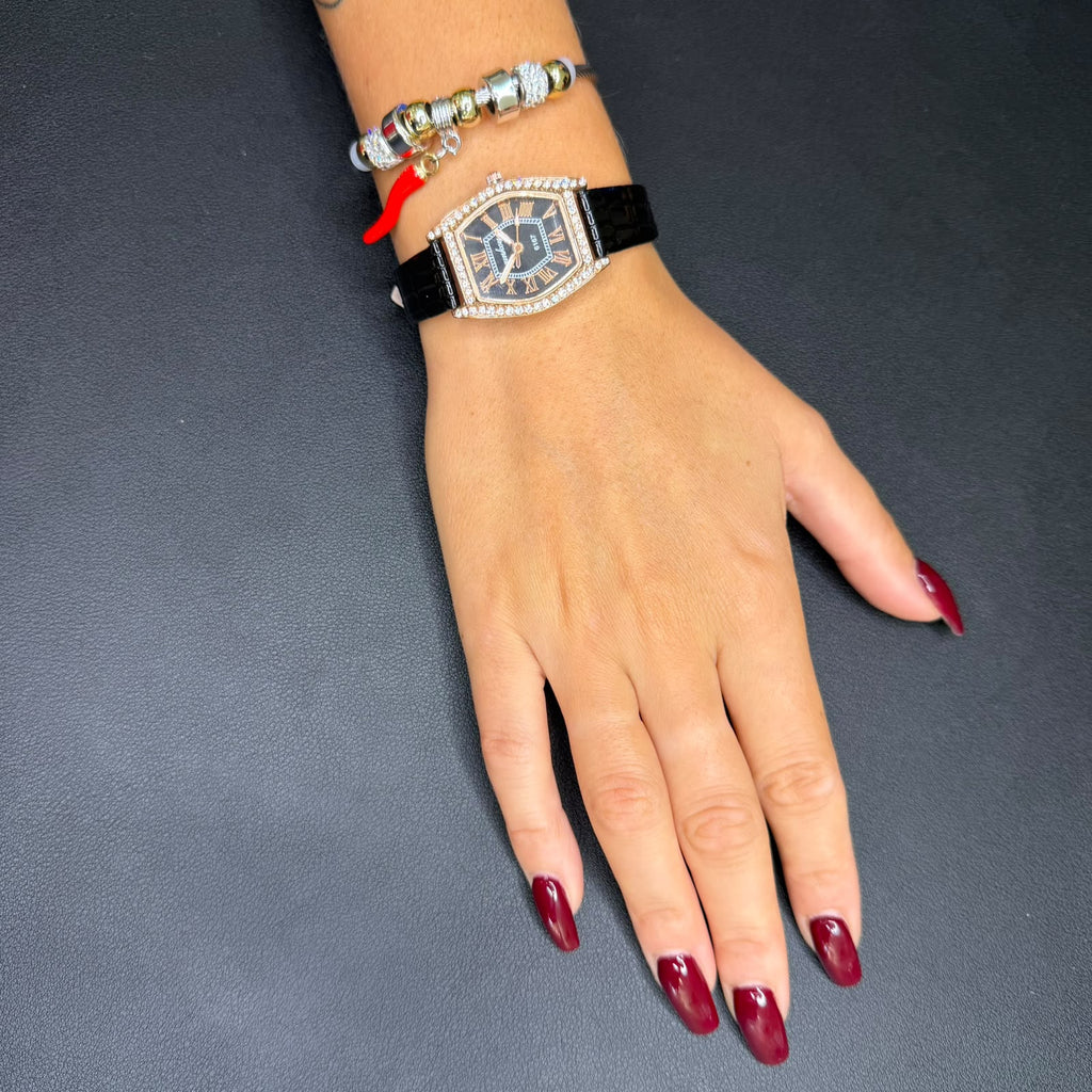 Set Donna Epoque - Acciaio - Rosso