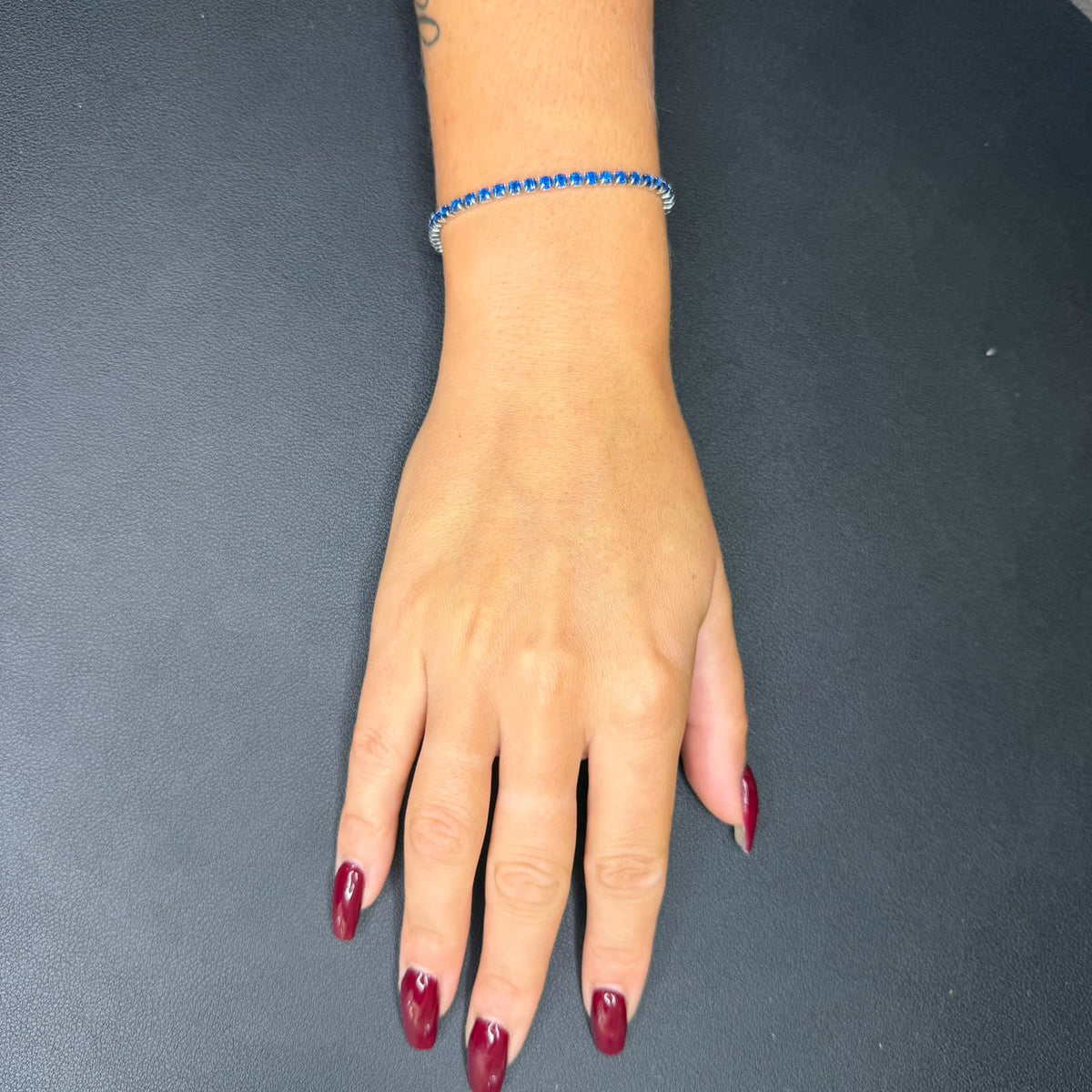 Bracciale Tennis - Acciaio - Silver - 5 varianti colore