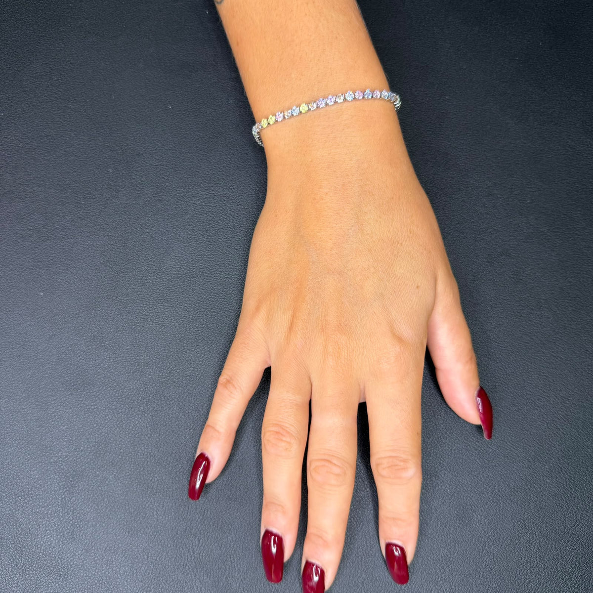 Bracciale Tennis - Acciaio - Silver - 5 varianti colore