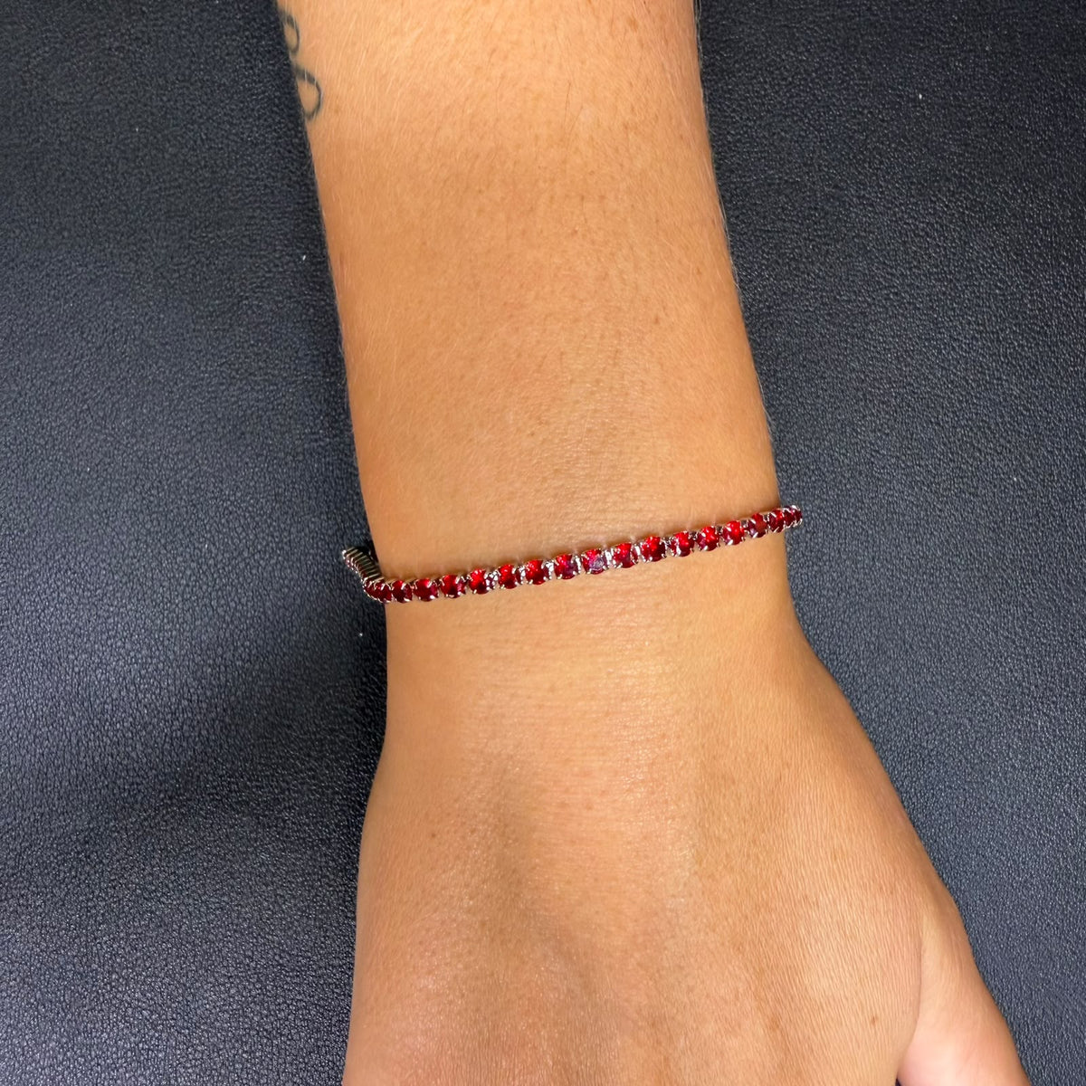 Bracciale Tennis - Acciaio - Silver - 5 varianti colore