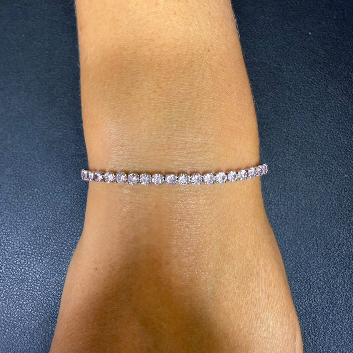 Bracciale Tennis - Acciaio - Silver - 5 varianti colore