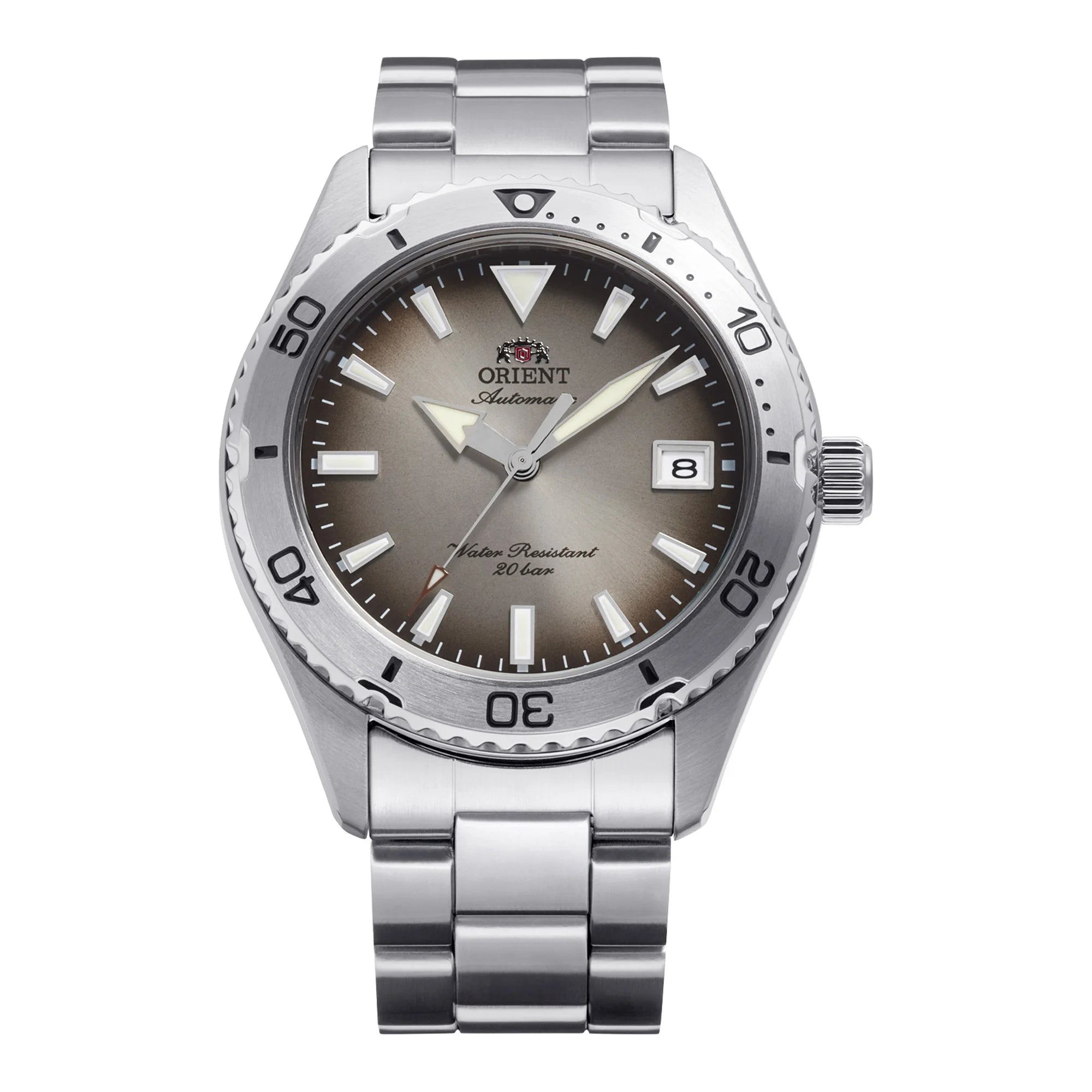 ORIENT – RA‑AC0Q16N – Automatico – Quadrante Sabbia & Bracciale Acciaio – Orologio Uomo