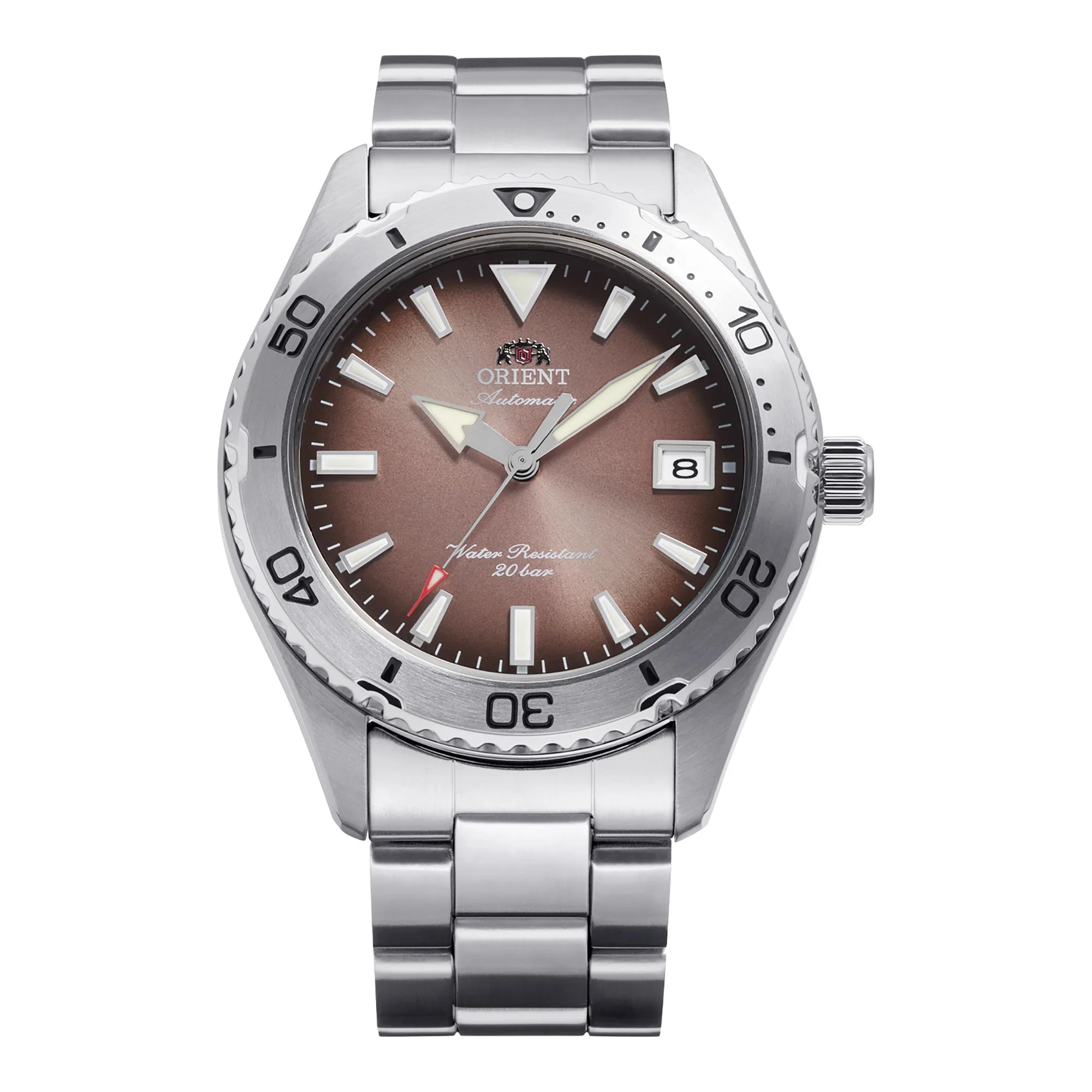 ORIENT – RA‑AC0Q17Y – Automatico – Mako 40mm – Quadrante Rame & Bracciale Acciaio – Orologio Uomo