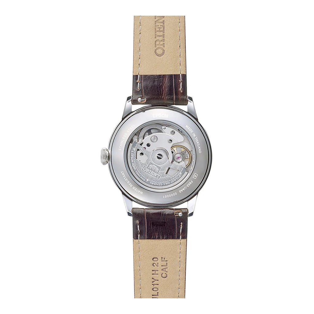 ORIENT – RA‑BB0002S – Automatico – Bambino 38 Roman – Quadrante Bianco & Cinturino Pelle – Orologio Uomo