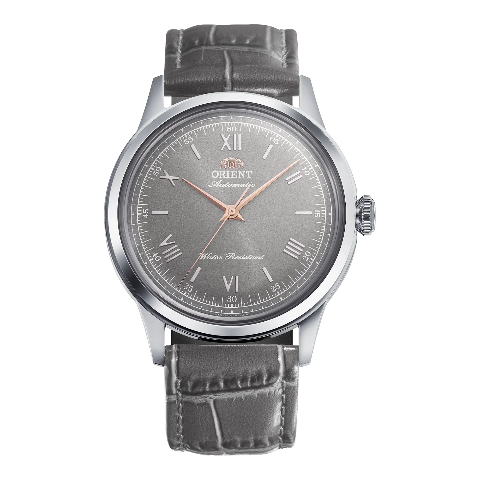 ORIENT – RA‑BB0006N – Automatico – Bambino 38 Roman – Edizione Limitata – Quadrante Grigio Ardesia & Cinturino Pelle – Orologio Uomo