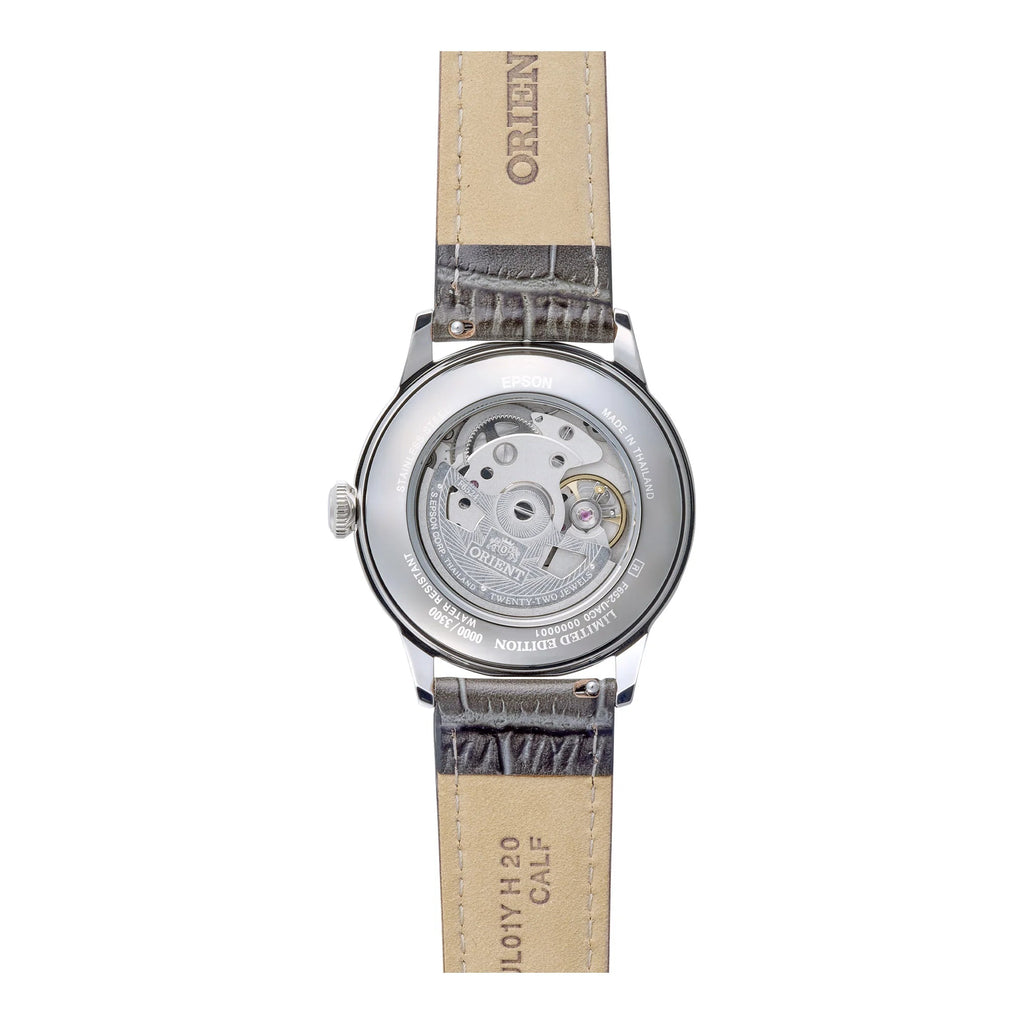 ORIENT – RA‑BB0006N – Automatico – Bambino 38 Roman – Edizione Limitata – Quadrante Grigio Ardesia & Cinturino Pelle – Orologio Uomo