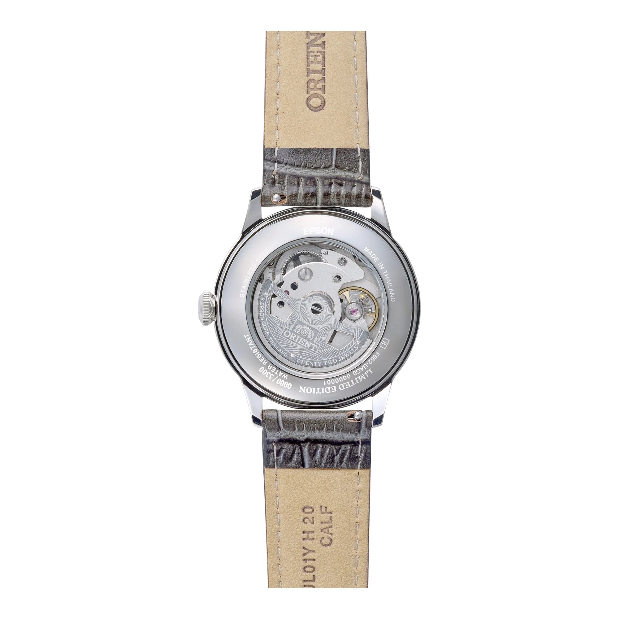 ORIENT – RA‑BB0006N – Automatico – Bambino 38 Roman – Edizione Limitata – Quadrante Grigio Ardesia & Cinturino Pelle – Orologio Uomo