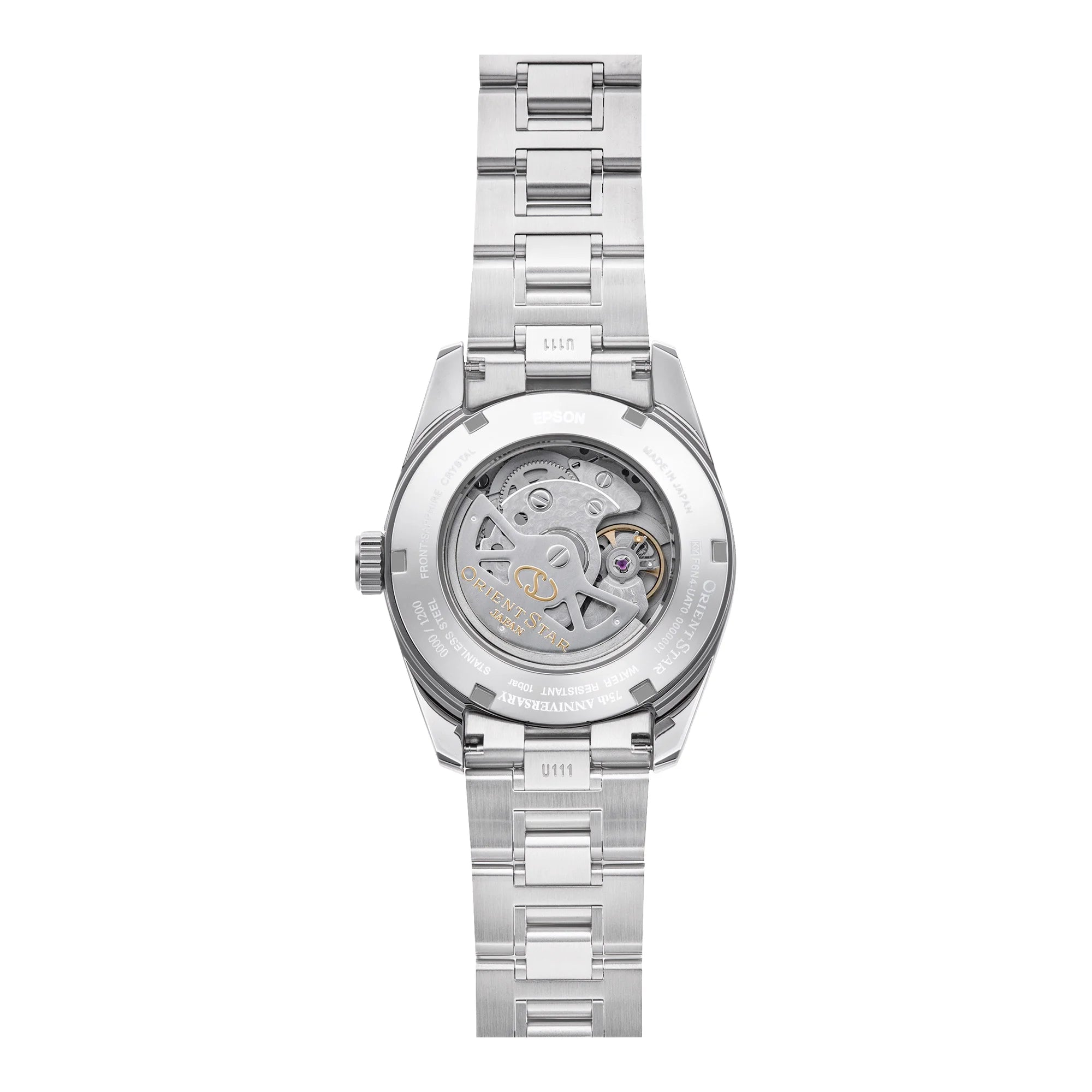 ORIENT STAR – RE‑AU0114E00B – Automatico – Edizione Limitata 75° Anniversario – Quadrante Blu Aurora & Bracciale Acciaio – Orologio Uomo