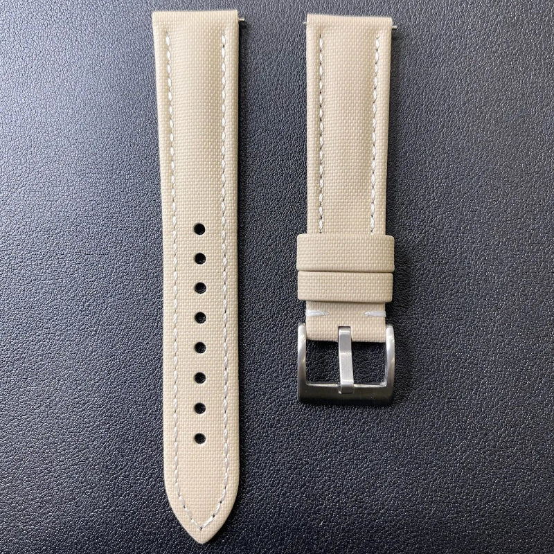 Cinturino in vera pelle con sgancio rapido disponibile in vari colori e misure, compatibile con orologi da uomo e donna.