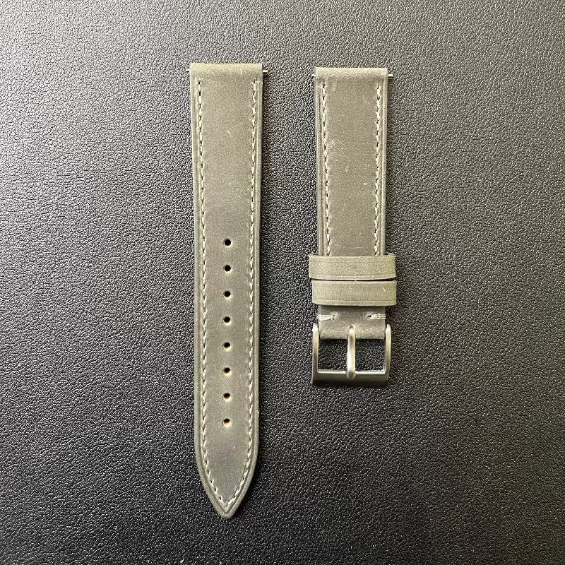 Cinturino in vera pelle vintage con sgancio rapido, disponibile in vari colori e misure ansa.